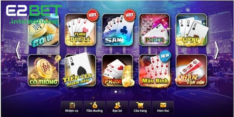 Game bài E2bet là sòng bạc trực tuyến được ưa chuộng nhất hiện nay